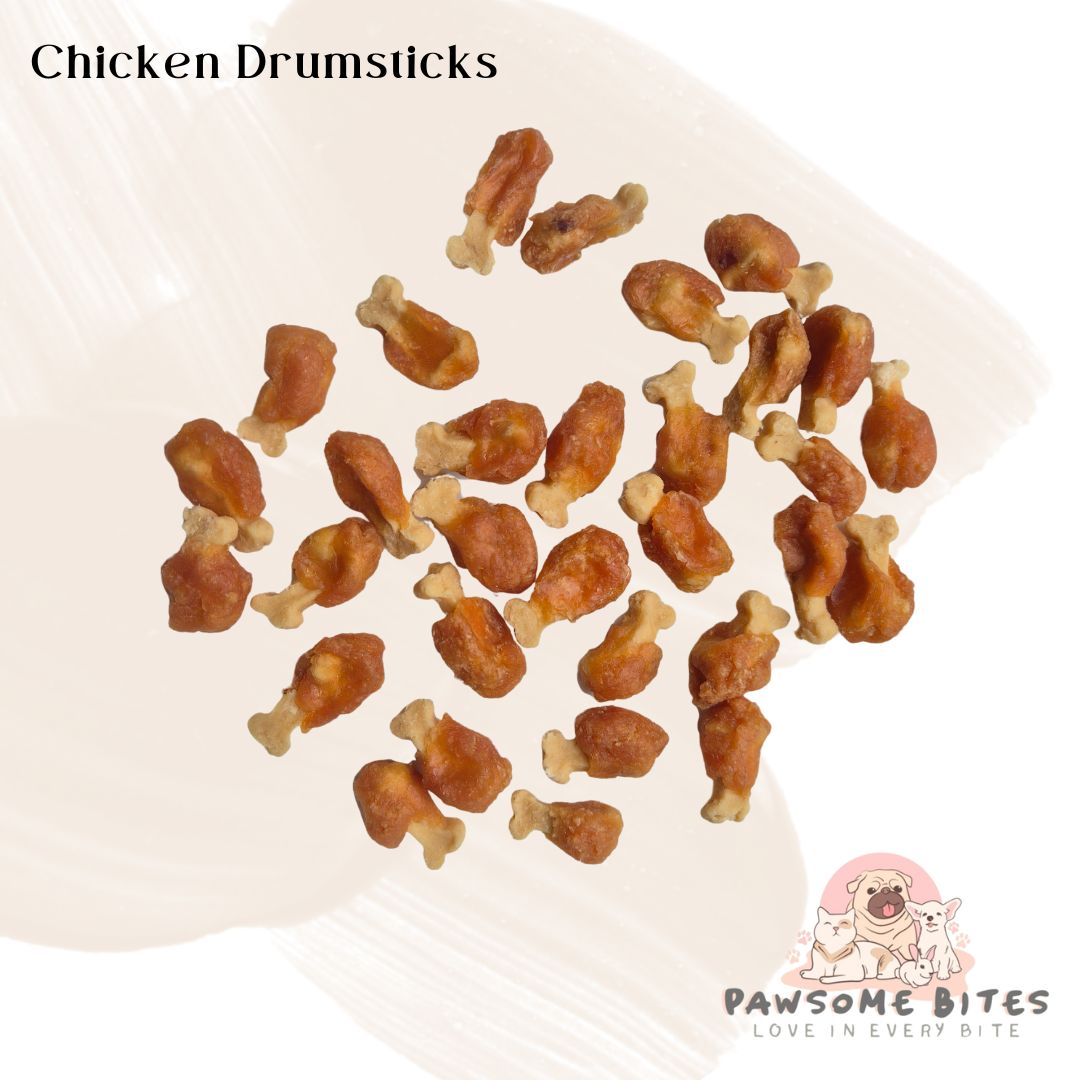 Mini Bite-Sized Chicken Drumsticks Pet Treat Dog Treat Cat Treat